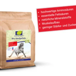 Bio Hanfpellets (henneppellets) 5 kg - hoogwaardige aminozuren , mineralen, spieropbouw