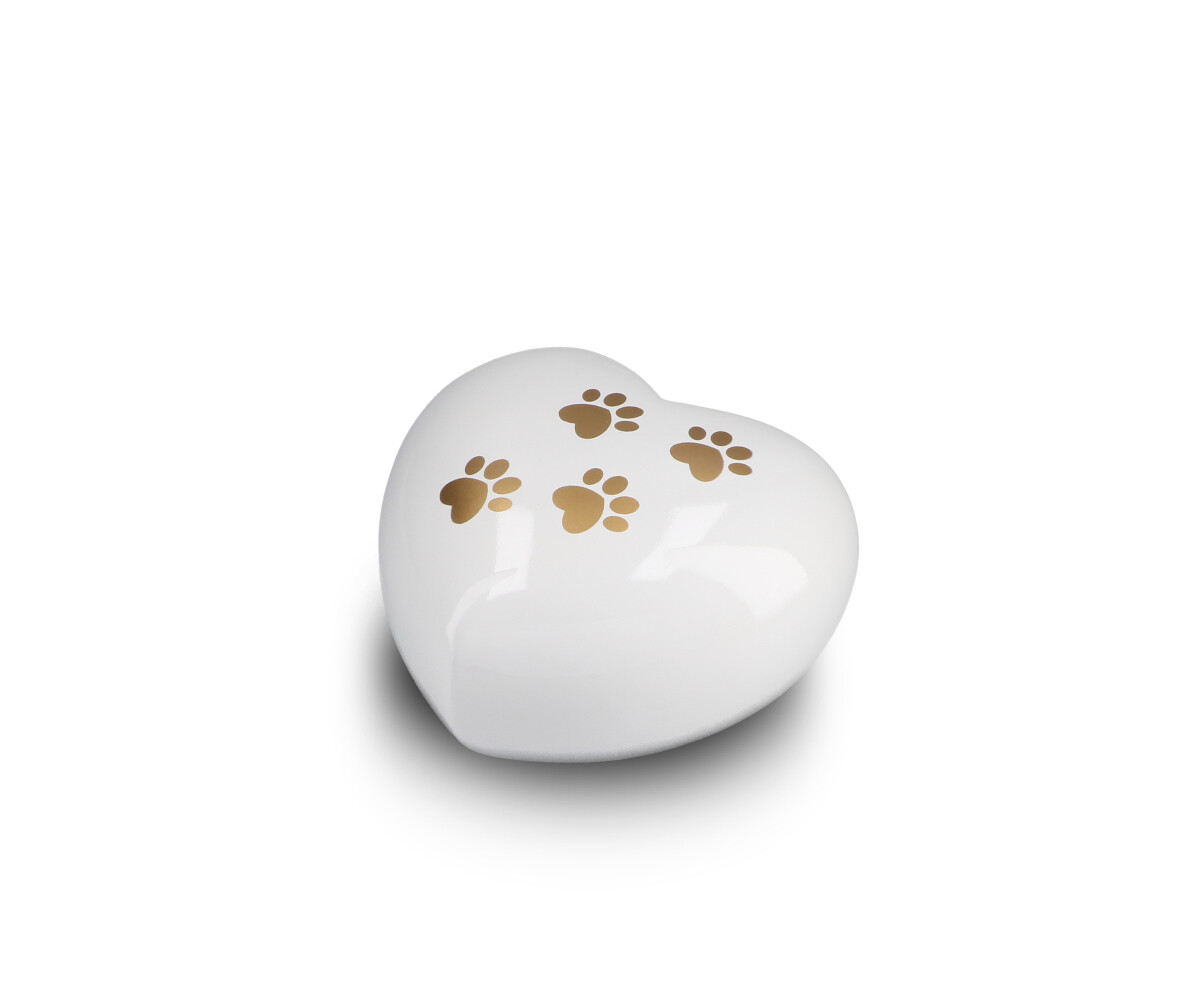Dierenurn – Wit hart ( 0.85 l) - Afbeelding 2